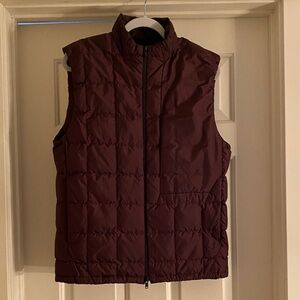 Men’s Burgundy Puffer Vest